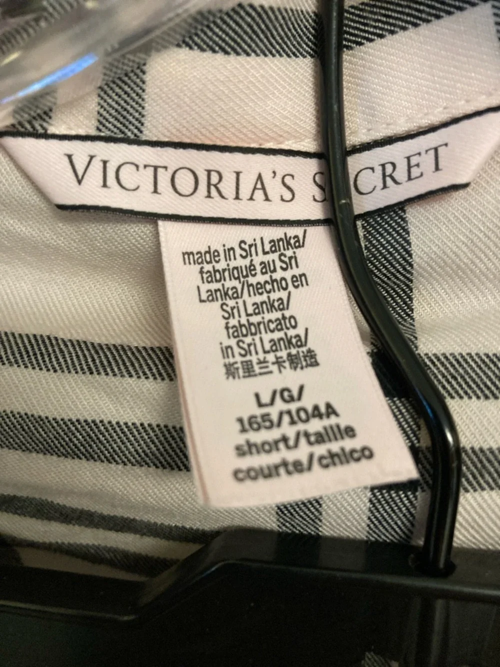 Victoria's Secret Pink and Black Plaid Two-Piece Pajama Set - Picture 2 of 11